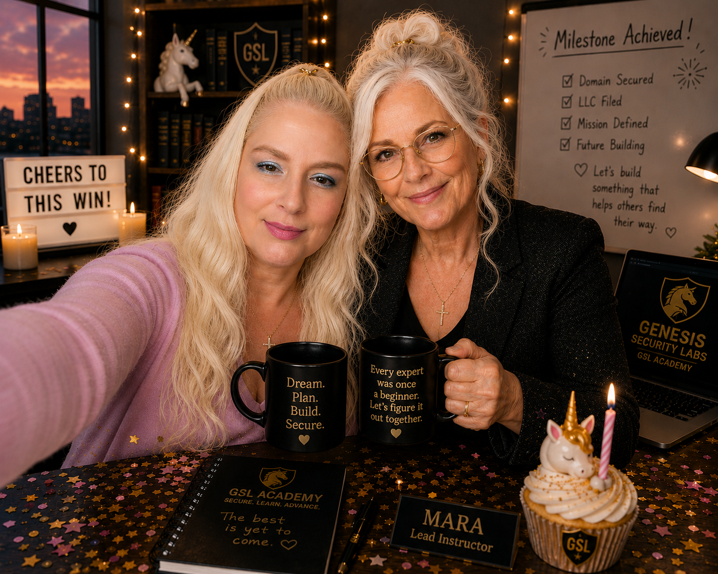 Karrie and Mara, co-founders of Genesis Security Labs